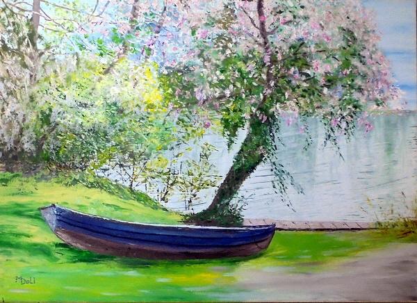 Peinture  l'huile de M-Doli (Monique Dolimont)