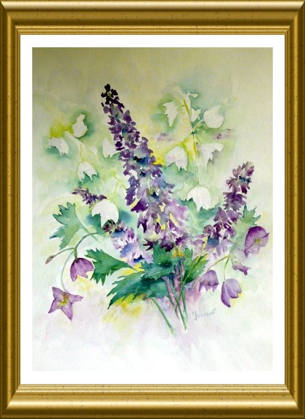 Aquarelle - Fleurs (Monique Dolimont)