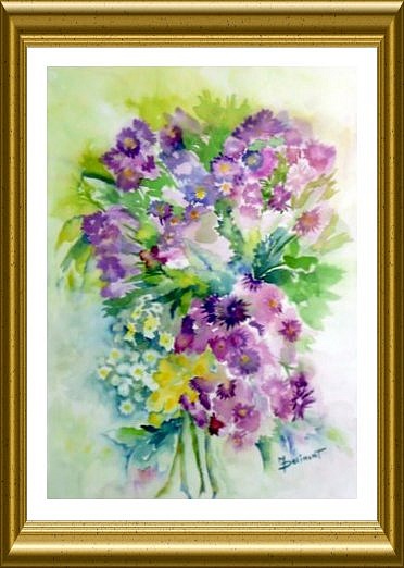 Aquarelle - Fleurs (Monique Dolimont)