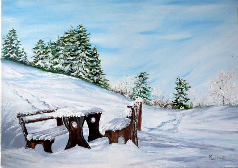 Peinture  l'huile de M-Doli (Monique Dolimont)