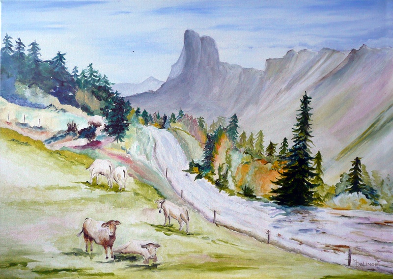 Peinture  l'huile de M-Doli (Monique Dolimont)