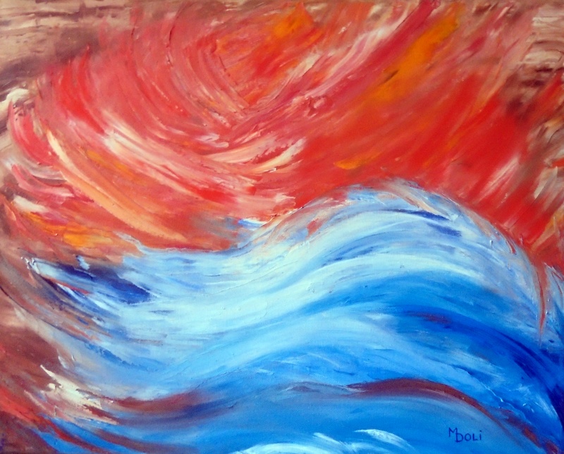 Peinture  l'huile de M-Doli (Monique Dolimont)